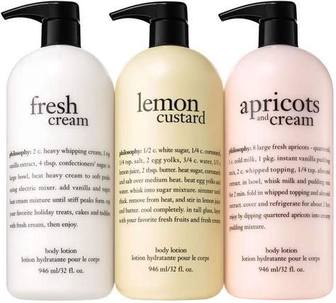 Philosophy philosophy super-size luxury sweet cream lotion trio Philosophy Beauty, Silky Skin, Clean Fragrance, Sweet Cream, Cream Lotion, Beauty Face, Body Scrub, Shower Gel, Body Oil