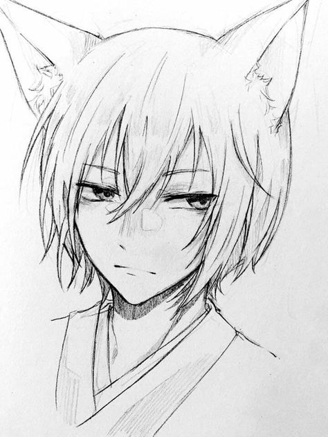 Tomoe Drawing, Anime Sketches Pencil, L Sketch, Best Anime Drawings, Anime Boy Sketch, Manga Drawing Tutorials, Cool Pencil Drawings, Kamisama Kiss, Anime Canvas Art