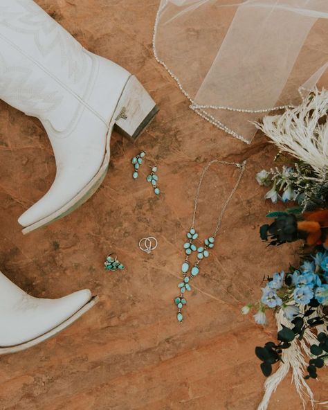 There’s nothing quite like seeing a bride’s joy come to life in photos! This wedding set was such a beautiful journey to create—each detail crafted with love, and every piece holding a story of its own. Thank you, @autumnbarnes_ for sharing these incredible moments and for trusting me with something so close to your heart. It’s a true honor to be part of your forever. #2024wedding #buffaloriverdesigns #southwesternjewelry #weddingcustom #coloradowedding #sonorangoldturquoise #whitewaterturqu... Western Jewelry For Wedding, Western Wedding Bride Jewelry, Wedding Turquoise Jewelry, Western Bride Jewelry, Western Bridal Jewelry, Turquoise Bridal Jewelry, Western Wedding Bride, Western Wedding Jewelry, Turquoise Wedding Jewelry