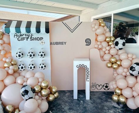 Girls Sports Birthday Party, Sports Birthday Party Ideas, Soccer Birthday Parties, Sports Birthday Party, Soccer Birthday, Creative Birthday Cakes, Girls Sports, Soccer Party, Sports Birthday