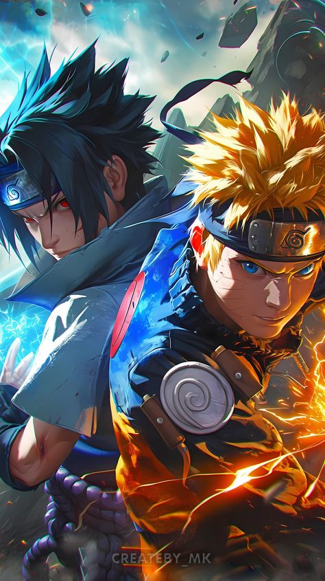 Most Powerful Duo in Naruto Shipudden ♥️⚡🔥 . Sasuke Uchiha and Naruto Uzumaki 💀⚡⚡ • Generated/Created by @createby_mk ✨ • Inspired by the Anime Series (Naruto Shippuden) ❤️‍🔥🔥 • 🎨 DM for Original File 🔥& Comment Down "Naruto"🗨️ • 🔍 Follow @createby_mk for More Inspiring Arts 🔥 • . @naruto . #ai #aiart #midjourney #aiartcommunity #aiartwork | #anime #naruto #narutoshippuden #narutouzumaki #winter #couple #love #explorepage #explore #viral #digitalart #ınstagood #mkdesigns #wallpaper #foll... Naruto Image Anime, Naruto 4k Wallpaper Mobile, Naruto And Sasuke Drawing, Sasuke Uchiha And Naruto Uzumaki, Naruto Uzumaki Wallpapers, Anime Naruto Wallpaper, Sasuke Uchiha Wallpapers, Duo Wallpaper, Devil King