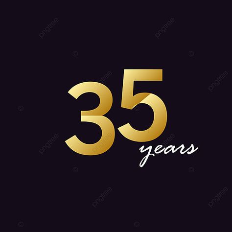 35 Years Anniversary, 35 Anniversary, 35 Year Anniversary, Company Anniversary, Digital Art Poster, Work Anniversary, Anniversary Logo, 35th Anniversary, Vector Template