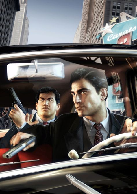 Mafia 2 Paintings Mafia Video Game, Mafia Wallpaper, Grand Theft Auto Games, Gangster Squad, Mafia 3, Mafia 2, Mafia Game, Video Game Images, Gangster Style