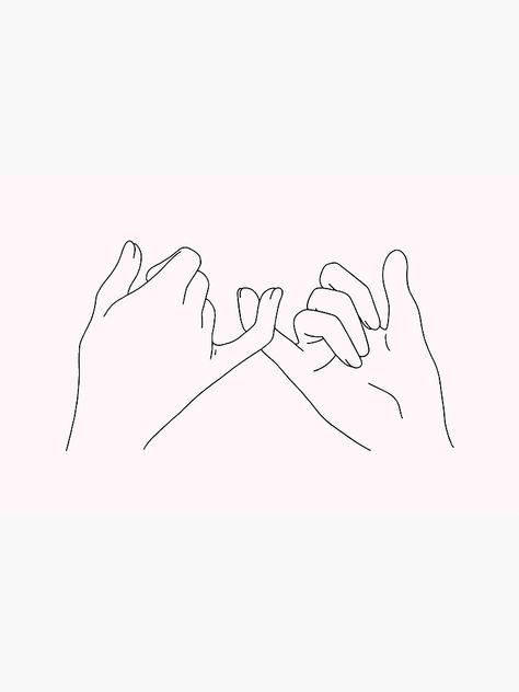 Tiny Pinky Promise Tattoo, Pinky Promise Tattoos For Women, Fingers Intertwined Drawing, Linked Pinkies Tattoo, Pinky Promise Fine Line Tattoo, Pinky Promise Illustration, Pinky Swear Drawing, Pinky Holding Tattoo, Pinky Promise Drawing Easy