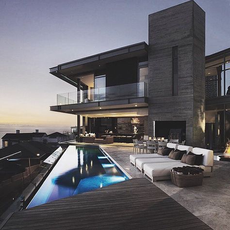 http://www.ampmglassllc.com/                                                                                                                                                                                 Mais Millionaire Homes, Modern Mansion, Outdoor Swimming, House Goals, Design Case, Amazing Architecture, Luxury House, 인테리어 디자인, House Inspiration