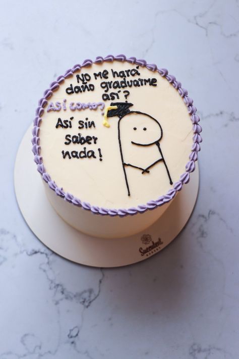 College Graduation Cakes, Cake Meme, Graduation Cake Designs, Graduation Party Cake, Funny Birthday Cakes, Mini Cakes Birthday, Graduation Funny, Pretty Birthday Cakes, Cake Designs Birthday