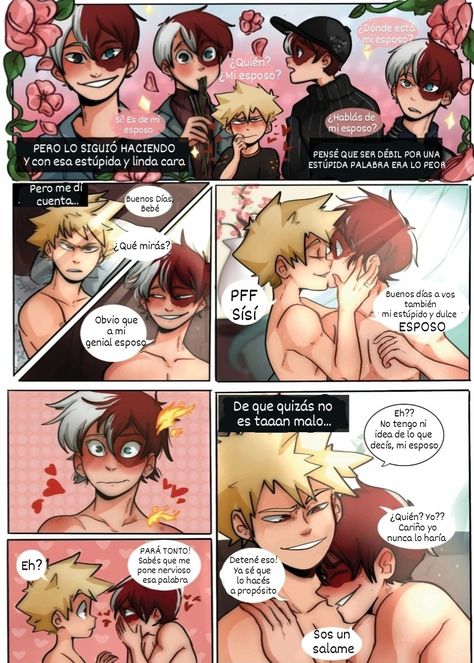 Créditos a la artista: BeachBeibi en Twitter Bnha Ships Fanart, Todobaku Mpreg, Tododekubaku Bottom Bakugou, Todobaku Kiss, Todobaku Comic, Todobaku Cute, Bakubottom Todobaku, Bakutodo Bottom Todoroki, Todobaku Fanart