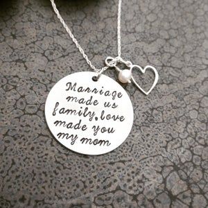 Order #1626688927 on 23 Apr, 2020 Gift For Mother In Law, Necklace For Mother, Stamping Jewelry, I Love My Mother, Married Gift, Engagement Announcement, Christian Marriage, Gift For Mother, Pearl Charms