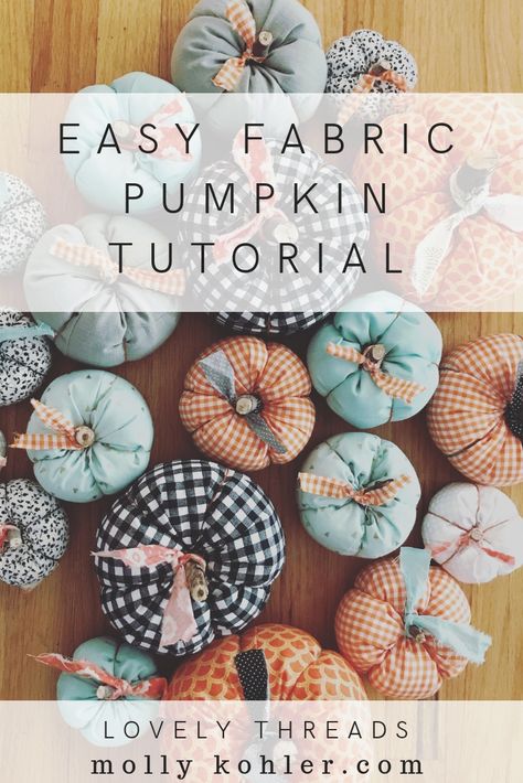 Pumpkin Tutorial, Fall Sewing, Zucca Halloween, Dekor Diy, Crafts Decor, Fall Halloween Crafts, Fall Crafts Diy, Autumn Crafts, Christmas Ornament Pattern