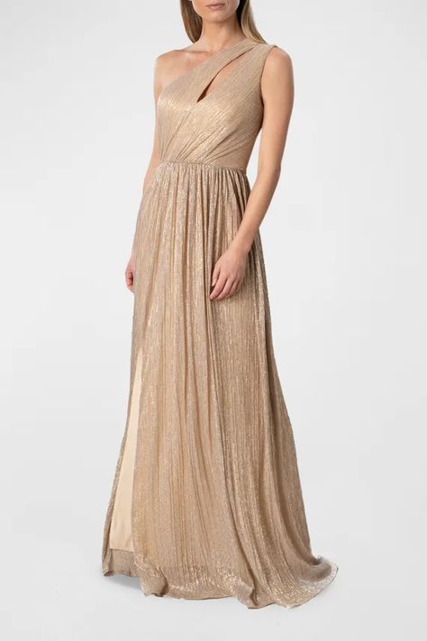 Tiffany Dresses, Grecian Goddess, One Shoulder Midi Dress, One Shoulder Gown, White Gowns, Dress The Population, Pale Gold, Luxury Dress, Maxi Gowns