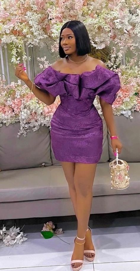 Classy Style Outfits, Vintage Homecoming Dresses, Civil Dress, Chic Bodycon Dress, Aso Ebi Lace Styles, Classy Short Dresses, Elegant Dresses Short, Kente Dress, Fashionable Work Outfit