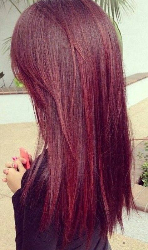 Best Hairstyles for Red Hair 2014: Soft Layers Deep Red Hair, Hair Chalk, Hair Color And Cut, Red Hair Color, Kuta, Dream Hair, Grunge Hair, Thick Hair, Gorgeous Hair