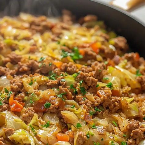 Learn to make a flavorful, healthy ground turkey cabbage skillet - an easy, one-pan meal perfect for busy weeknights! Ground Turkey And Cabbage, Turkey And Cabbage, Ground Turkey Cabbage, Turkey Cabbage, Cabbage Skillet, Healthy Ground Turkey, Cabbage Stir Fry, Chicken And Cabbage, Ground Turkey Recipes