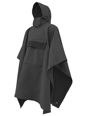 Poncho Villa, Military Poncho, Fleece Poncho, Softshell Fabric, Rain Poncho, Head Wear, Rain Gear, Layering Outfits, Soft Shell