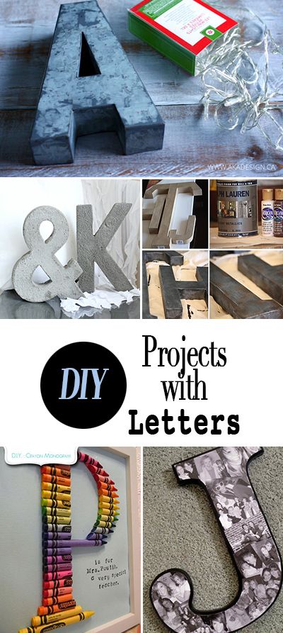 DIY Projects with Letters • Tutorials for using letters and words to decorate your home... Step by step projects! Diy Letter Ideas, Pinterest Crafts, Letter Decor, Diy Letters, Recycled Projects, Decorative Letters, How To Decorate, Easy Diy Projects, Letters And Numbers