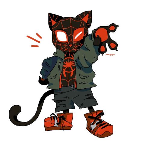 Meows Morales, Spiderman Meme, Spiderman Drawing, Spiderman Art Sketch, Spiderman 3, Spiderman Spider, Animation Art Sketches, Spiderman Pictures, Roblox Funny