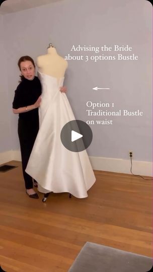 1.3K views · 1.6K reactions | We always suggest if you have a train on your wedding gown that you get the train prepped to have a bustle. 

Are you bustling your wedding gown? 

Deciding on the bustle style for your dress involves considering a few key factors:

- Dress Design
- Fabric Type
- Personal Preference
- Practicality
- Consultation with a Seamstress

It’s important to consult with a skilled tailor or seamstress who can recommend the best bustle style based on the specific dress and fabric characteristics. 

#weddingdress #bustle #weddingdressbustle #dancingthenightaway #weddinggownbustle #dressbustle #dressbustletips #dressbustling | Cossie Crosswhite | Stevie Wonder · Isn't She Lovely Types Of Wedding Dress Bustles, Bustle Wedding Dress Styles, Wedding Dress Bustle Types, Wedding Dress Train Bustle, Wedding Gown Bustle, Wedding Dress Types, Wedding Dress Bustle, Wedding Dress With Veil, Wedding 2025