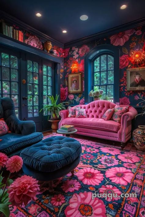 Whimsical Home Decor Ideas: Add Magic to Your Living Space - Puqqu Girls Bedroom Color Schemes, Small Teen Bedroom, Coastal Living Room Furniture, Bohemian Bedroom Design, Whimsical Home, Casa Vintage, Colourful Living Room, Maximalist Decor, Coastal Living Room