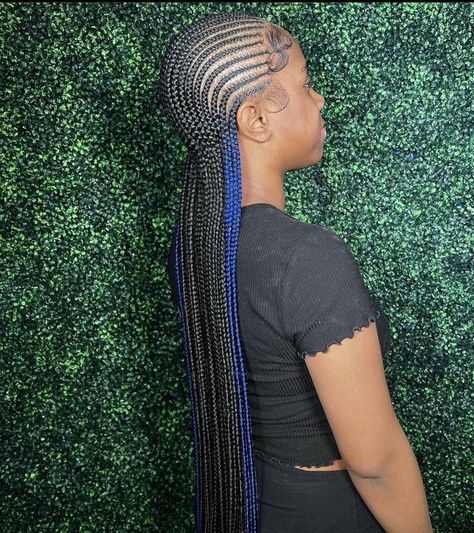 Protective Style Braids, Cornrows Braids For Black Women, Feed In Braids, Magenta Hair, Hot Pink Hair, Feed In Braids Hairstyles, Braided Cornrow Hairstyles, Hairstyle Inspo, Braids Hairstyles Pictures