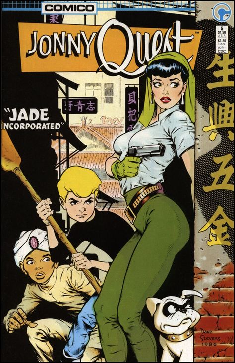 Johnny Quest, Independent Comics, Dave Stevens, Jonny Quest, Frank Frazetta, Comic Manga, Old Comics, Vintage Comic Books, Comic Style