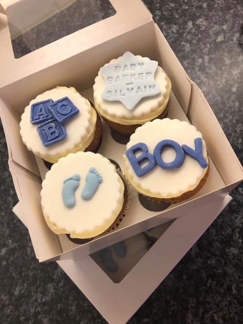 It's A Boy!

Vanilla cupcakes topped with a buttercream swirl and fondant icing. Personalised with baby name and blue colours. Welcome Home Baby Boy, Boy Cupcakes, Baby Boy Cupcakes, Cupcakes For Boys, Welcome Home Baby, Fondant Icing, Vanilla Cupcakes, Baby Name, Welcome Home