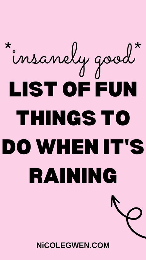 rainy day games What To Do Outside, Things To Do Inside, Rainy Day Fun, What To Do When Bored, Raining Outside, Things To Do At Home, Things To Do When Bored, Things To Do Alone, Fun Activities To Do