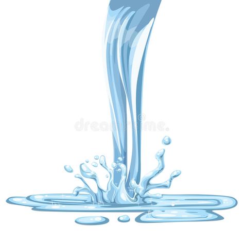 Vector draw Flowing water and spray. Isolated on white background #Sponsored , #affiliate, #Affiliate, #draw, #water, #white, #Flowing Spray Vector, Draw Water, Draw Vector, Water Illustration, Flowing Water, Graffiti Wallpaper, Vector Drawing, Background Illustration, Vector Pattern