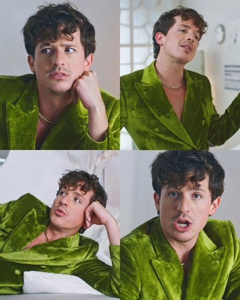 Charlie Puth Aesthetic, Charlie Puth Left And Right, Boy Squad, Long Lost Love, Dan Reynolds, King Of Music, Green Suit, Charlie Puth, Pitch Perfect