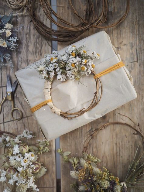 Shop | Botanical Tales Bex Partridge, Gift Wrapping Inspiration, Dried Flower Wreaths, Everlasting Flowers, Mini Wreaths, Artistic Installation, Pressed Flower Art, Beautiful Gift Wrapping, Pretty Packaging