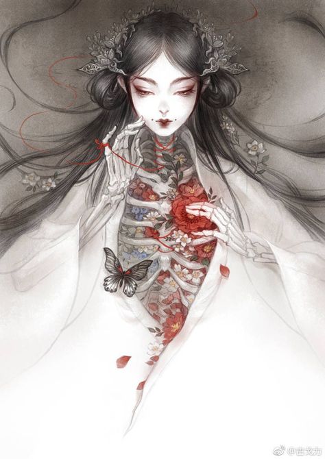 Japon Illustration, China Art, Ethereal Art, A Drawing, Chinese Art, Pretty Art, Asian Art, Dark Art, Japanese Art