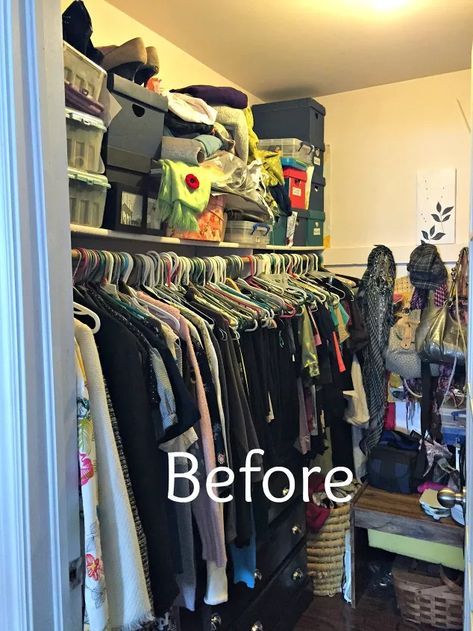 Small Walkin Closet, Small Master Closet, Cheap Closet, Organizing Walk In Closet, Closet Transformation, Closet Makeover Diy, Small Walk In Closet, Master Closet Organization, Closet Door Makeover