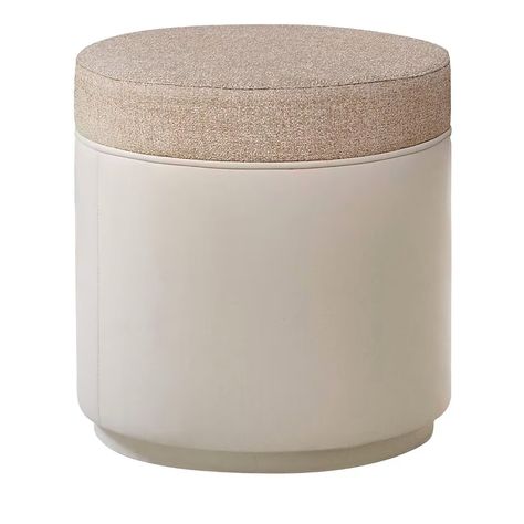 Sultan Beige Tall Pouf Pouf Seating, Red Ottoman, Pouf Chair, Ottoman Decor, Leather Pouf, Extra Seating, Polyurethane Foam, Textured Fabric, Light Beige