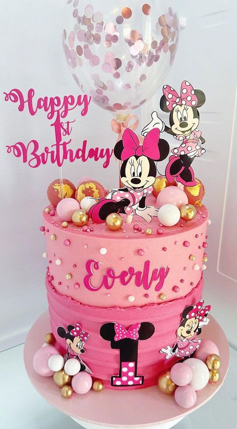 1st birthday cake, birthday cake, birthday cake ideas, first birthday cake, birthday cake for 1st birthday, birthday cake for first birthday day Micky Mouse Cake For A Girl, Minie Mouse Cake For Girl, Mini Mouse Cake 1st Birthday, Mini Mouse Cakes Ideas Girl Birthday, Minnie Smash Cake, 1year Birthday Cake, Birthday Cake For First Birthday, Simple Minnie Mouse Cake, Christening Cake Designs