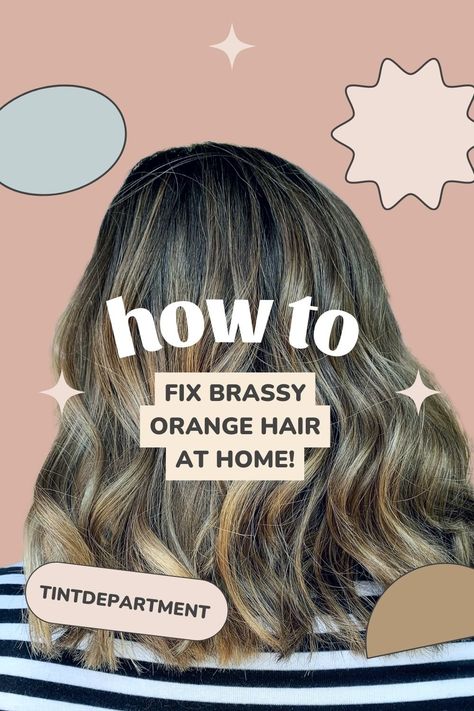 How To Tone Orange Brassy Hair, How To Get Rid Of Brassy Hair Brunettes, How To Get Brassy Out Of Brown Hair, How To Remove Brassy Tones From Hair, Toning Orange Brassy Hair, Brassy Orange Hair, Toner For Orange Hair, Burnette Hair, Ash Hair Toner