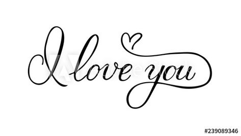 I Love You Lettering Calligraphy, I Love You Handwriting, I Love You Writing Fonts, I Love You Fonts Calligraphy, I Love You Calligraphy, Love Letras, Romantic Typography, Heart Calligraphy, I Love You So Much Quotes