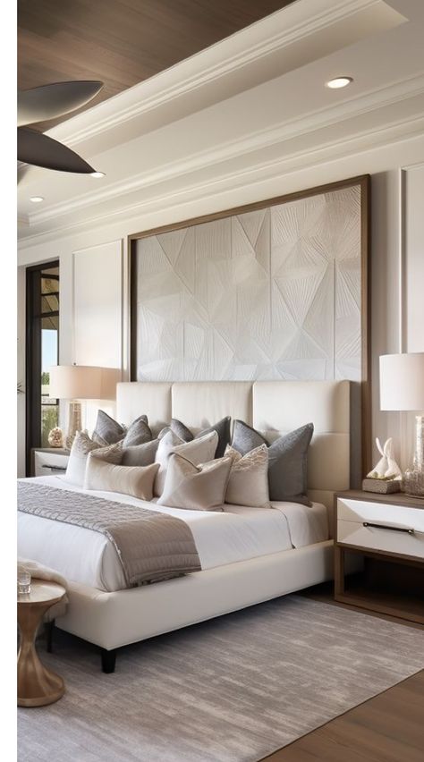 Restoration Hardware Master Suite, Primary Bedroom Wallpaper, Contemporary Classic Bedroom, Parent Bedroom, Bedroom Seating Area, Elegant Bedroom Decor, Modern Luxury Bedroom, Cama King, Luxury Bedroom Master