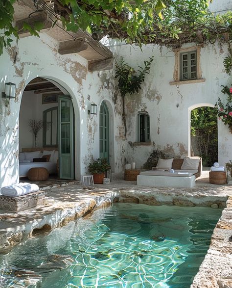 White Stone House, Ibiza House, Spain House, House Concept, Mud House, Greek House, Dream Life House, Instagram White, Organic Architecture