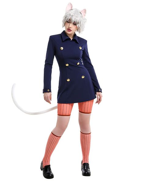 Pitou Cosplay, Overcoat Outfit, Coat Tails, Style Uniform, Cat Ears And Tail, Cat Cosplay, Ears And Tail, Anime Cosplay Costumes, Cat Woman Costume