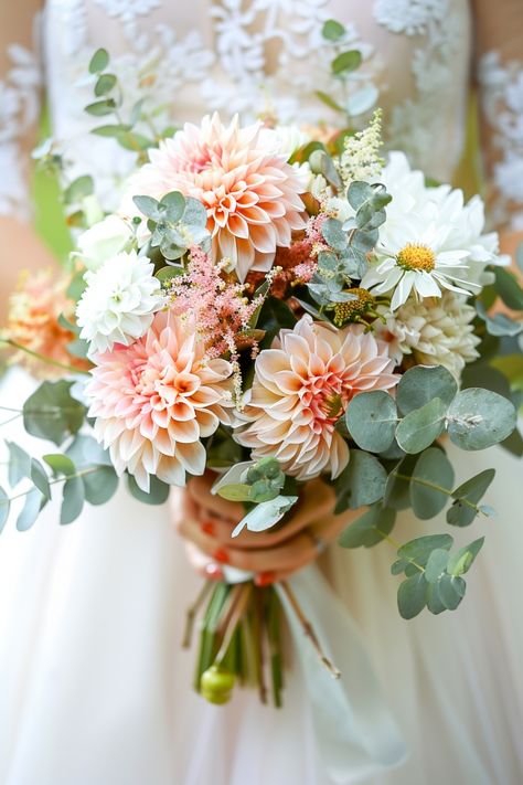 Discover 130+ gorgeous wedding bouquets with eucalyptus and elevate your wedding style. Find your dream bouquet now! #WeddingInspo #EucalyptusBouquets #BridalIdeas Click to explore the collection! Bridal Bouquet Sage Green And Blush, Bridesmaid Floral Hoop, Bridal Bouquet Late Summer, Icelandic Poppy Wedding Bouquet, Summer Wedding Bouquet Ideas, August Wedding Bouquet Ideas, Wedding Bouquet Poppies, Simple Wedding Bouquet Summer, Peachy Wedding Flowers