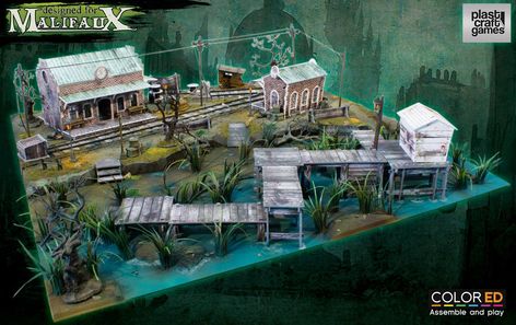 PlastCraft Bring Color-ED To The World Of Malifaux Malifaux Terrain, Evil Baby, Sci Fi Miniatures, Game Terrain, Model Train Scenery, Custom Hot Wheels, Fantasy Battle, Wargaming Terrain, Miniatures Tutorials