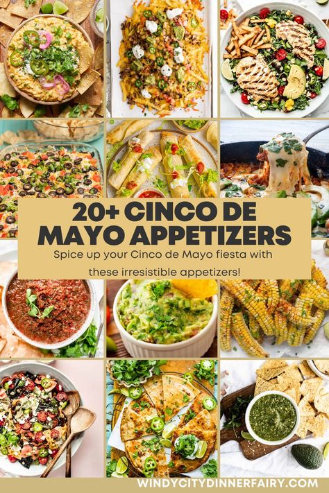 More than 20 delicious appetizers to spice up your Cinco de Mayo fiesta! Turn any gathering into a vibrant celebration of flavor and fun!" Party Food Easy Appetizers, Starbucks Pumpkin Bread, Mexican Pork, Grilled Chicken Tacos, Goat Cheese Salad, Party Food Appetizers, How To Make Salad, Yummy Appetizers, Appetizers Easy