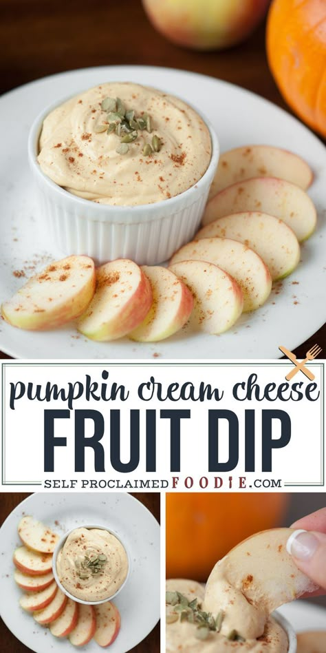 Fall Fruit Dip Recipes, Pumpkin Fruit Tray, Fall Themed Appetizers Party Snacks, Fall Fruit Tray, Pumpkin Fruit Dip, Fall Party Appetizers, Sweet Dip, Cream Cheese Pumpkin, Thanksgiving Fruit