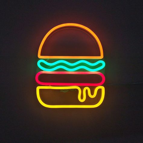 neon sign Burger Neon, Neon Signs Quotes, Cozy Interior Design, Pvc Moulding, Neon Signs Home, 광고 디자인, Neon Painting, Neon Logo, Neon Design