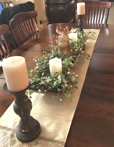 Coffee Table Arrangment, Dining Table Decor Centerpiece, Easter Dining Table, Dough Bowl Centerpiece, Berry Avenue Codes, Table Centerpieces For Home, Kitchen Table Centerpiece, Dining Room Centerpiece, Dining Room Table Centerpieces