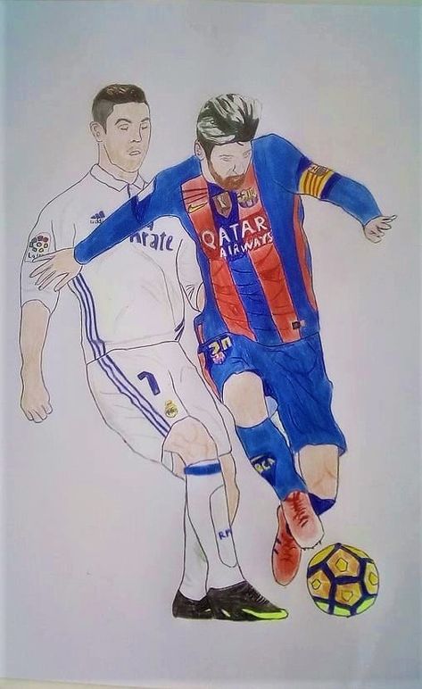 @ronaldo vs @messi Drawing Messi, Messi Body, Ronaldo Vs Messi, Messi Drawing, Cr7 Vs Messi, Messi Vs Ronaldo, Messi Vs, Ball Drawing, Cristiano Ronaldo Lionel Messi