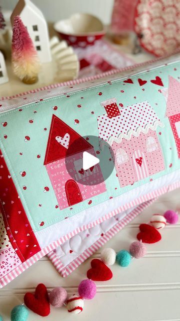 Eilene Johnson on Instagram: "A little sneak peek at the new “Simply Love at Home” bench pillow pattern series. 
Shown here is Valentines. Seasonal patterns of Spring & Summer, Fall and Winter are also coming in this fun pattern! One pillow form to change out the seasons! Launch coming soon 🙌🏻
.
#simplyeilene #benchpillow #newpattern #seasonal #sewingpattern" Simply Eilene, Bench Pillow, Pillow Form, Bench Pillows, Always You, Pillow Forms, The Seasons, Pillow Pattern, Cool Patterns