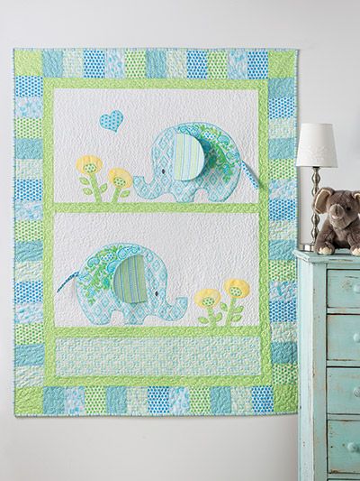 Exclusively Annie's Bobo Baby Elephants Quilt Pattern Elephant Quilts Pattern, Elephant Quilt, Baby Elephants, Baby Quilt Pattern, Quilt Patchwork, Quilt Care, Baby Quilt Patterns, Childrens Quilts, Baby Boy Quilts