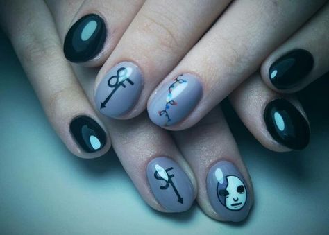 Sally Face Nail Art, Sally Face Nails, Tattoo Cake, Sally Face Game, Punk Nails, Grunge Nails, Sally Face, Pretty Gel Nails, Nail Photos