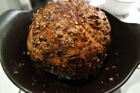 Maalaisbistro: Ottolenghi's whole-roasted celeriac with coriander seed oil Roasted Celeriac, Celeriac Recipes, Roasted Celery, Roast Celeriac, Pommes Anna, Coriander Seed, Ottolenghi Recipes, Skirt Steak, Nice Cream