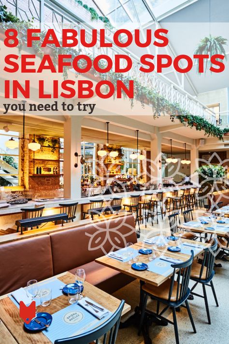 Best Restaurants In Lisbon Portugal, Lisbon Restaurants With A View, Lisbon Restaurants, Corner Restaurant, Lisbon Restaurant, Lisbon Food, Lisbon Portugal Travel, Lisbon Travel Guide, Best Seafood Restaurant